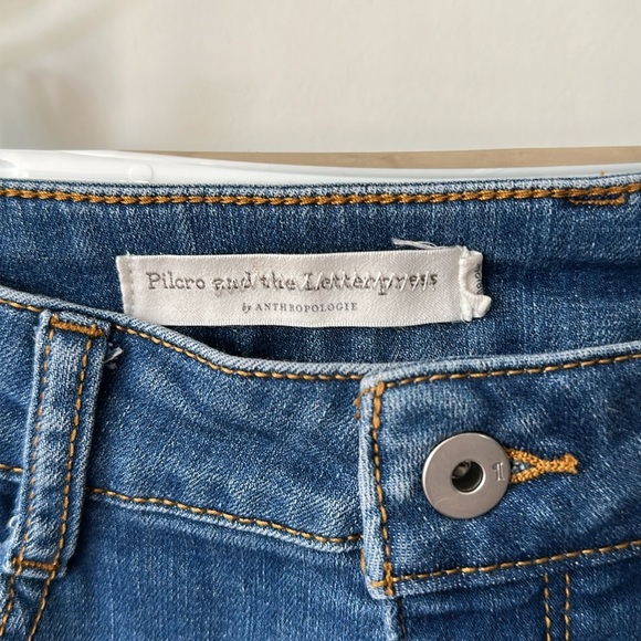 PILCRO AND THE LETTERPRESS | by Anthropologie Blue High Rise Denim Skinny Jeans - Picture 3 of 12